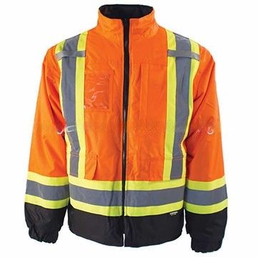 Hauts vêtements salut Vis Waterproof Jacket Working réfléchissant de visibilité de sécurité