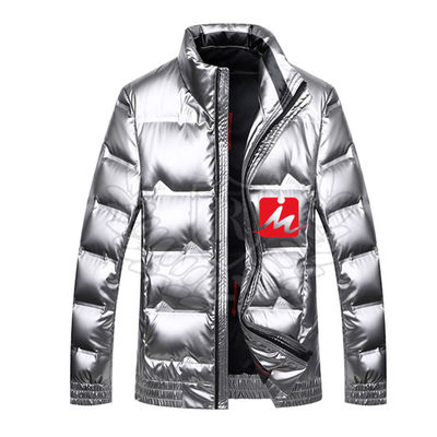 En bas veste à capuchon du décolleur des hommes capitonnés de veste d'hiver du décolleur