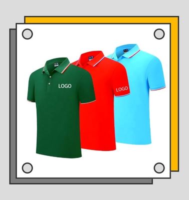 Polo Quick Dry Collared Shirts 100% des hommes de chemises en coton de polyester