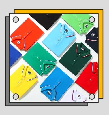 Polo Quick Dry Collared Shirts 100% des hommes de chemises en coton de polyester