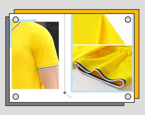 Polo Quick Dry Collared Shirts 100% des hommes de chemises en coton de polyester