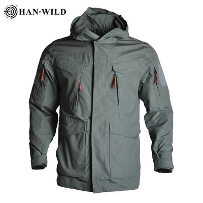 Veste de bombardier de vert d'armée de voie de Han Wild Oversized Denim Jacket M65