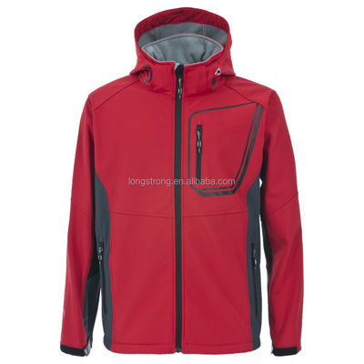 Veste à capuchon de Softshell de garçon de vêtement de veste d'ENFANTS respirables extérieurs de polyester
