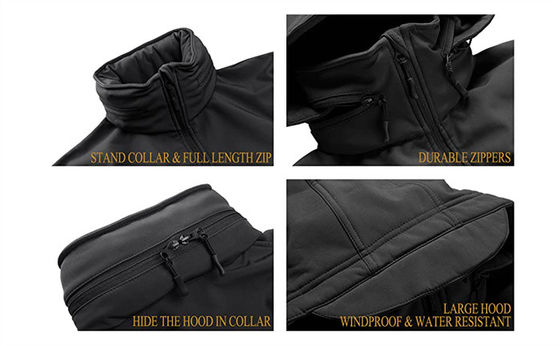 Veste de recyclage protégeant du vent imperméable extérieure de Softshell