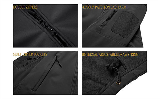 Veste de recyclage protégeant du vent imperméable extérieure de Softshell