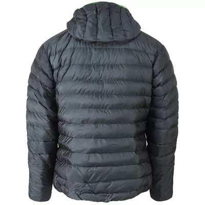 Poids léger imperméable tissé en bas de l'hiver à capuchon extérieur de veste d'hommes