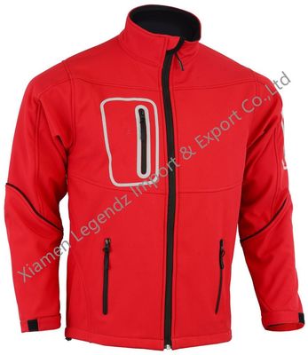 Veste à capuchon chaude de Softshell de tirette multi de la poche des hommes imperméables extérieurs de veste d'Espandex