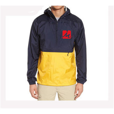 Vestes imperméables adaptées aux besoins du client Autumn Hooded Pullover Windbreaker d'anorak