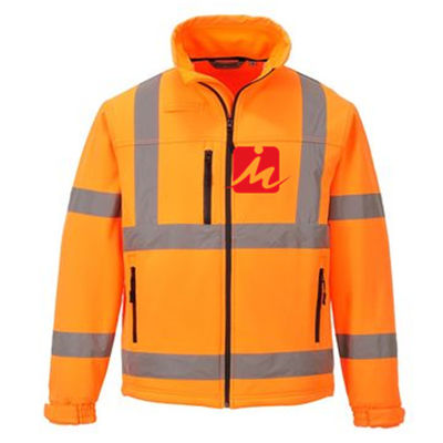 Veste réfléchissante molle de Softshell de sécurité de hauts vêtements de la visibilité EN471