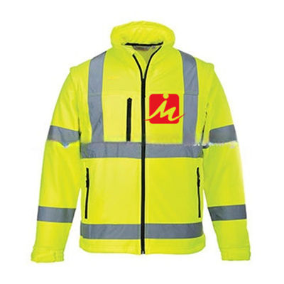 Veste réfléchissante molle de Softshell de sécurité de hauts vêtements de la visibilité EN471