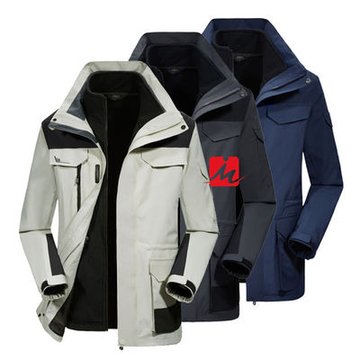 Veste imperméable de doublure de polyester d'ouatine d'hiver de vestes de Softshell d'anorak