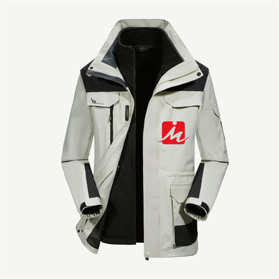 Veste imperméable de doublure de polyester d'ouatine d'hiver de vestes de Softshell d'anorak