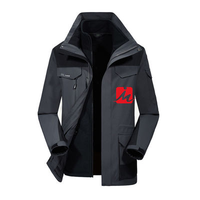 Veste imperméable de doublure de polyester d'ouatine d'hiver de vestes de Softshell d'anorak
