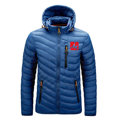 L'hiver de veste capitonné par décolleur d'hommes gardent la veste chaude campante de bulle