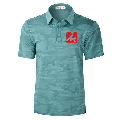T-shirt à séchage rapide de polo de golf de Wicking de camouflage d'été de golf d'humidité respirable de chemises