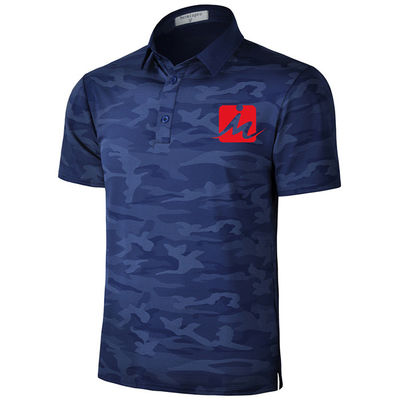 T-shirt à séchage rapide de polo de golf de Wicking de camouflage d'été de golf d'humidité respirable de chemises