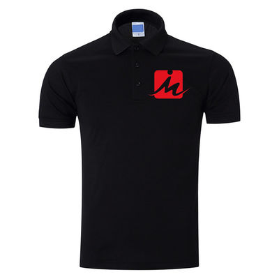 La piqué 100% respirable de rayonne de 240 GSM Polo Shirts a brodé Polo Shirts des hommes de coton