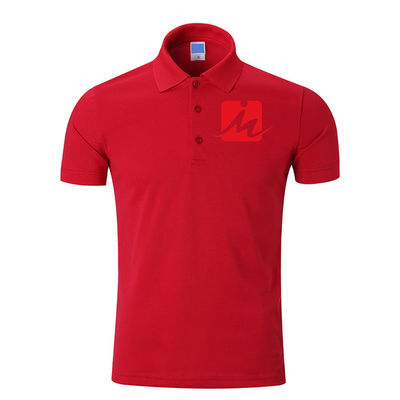 La piqué 100% respirable de rayonne de 240 GSM Polo Shirts a brodé Polo Shirts des hommes de coton