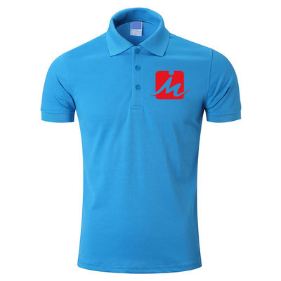 La piqué 100% respirable de rayonne de 240 GSM Polo Shirts a brodé Polo Shirts des hommes de coton
