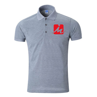 La piqué 100% respirable de rayonne de 240 GSM Polo Shirts a brodé Polo Shirts des hommes de coton
