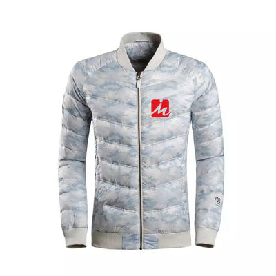Poids léger 100% imperméable de décolleur de base-ball d'hommes de vestes d'anorak de polyester en bas de veste