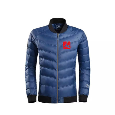 Poids léger 100% imperméable de décolleur de base-ball d'hommes de vestes d'anorak de polyester en bas de veste