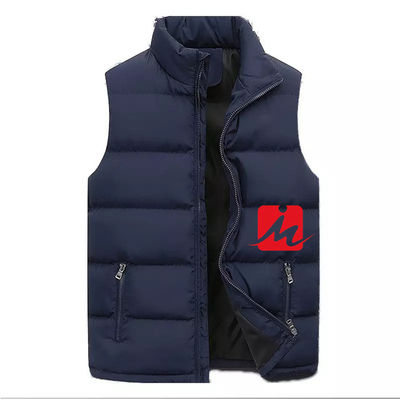 Nylon de polyester de veste capitonné par décolleur fait sur commande sans manche en bas des vestes