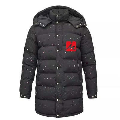 Survêtement chaud fait sur commande d'hiver de veste capitonné par décolleur BRILLANT en bas de veste