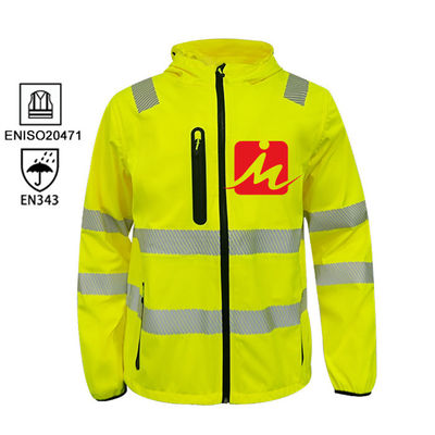 Hauts vêtements de travail imperméables de Vis Uniform Reflective Work Jacket de vêtements de visibilité salut