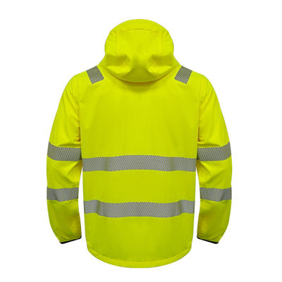 Hauts vêtements de travail imperméables de Vis Uniform Reflective Work Jacket de vêtements de visibilité salut