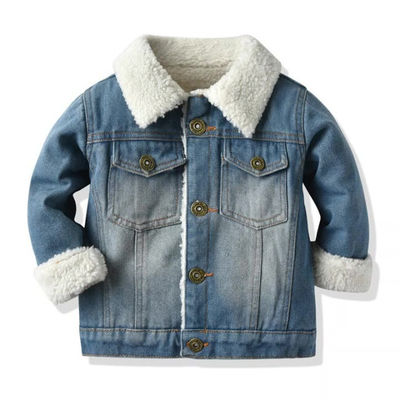 L'enfant des filles de broderie de denim de vestes des garçons faits sur commande d'OEM Outwear la veste