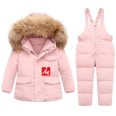 Poids léger de polyester en bas de la salopette blanche de façon générale de Duck Down Coat Outerwear Children de veste