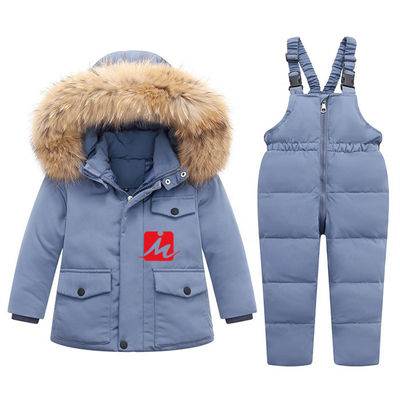 Poids léger de polyester en bas de la salopette blanche de façon générale de Duck Down Coat Outerwear Children de veste