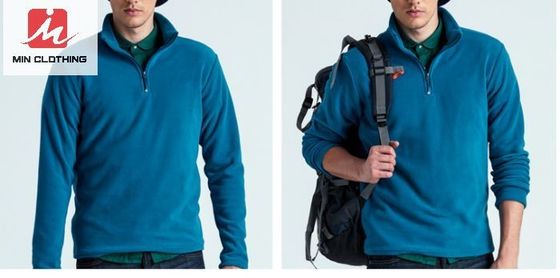 Les vestes respirables imperméables courantes occasionnelles folâtrent polyester de fermeture éclair de veste d'ouatine le demi