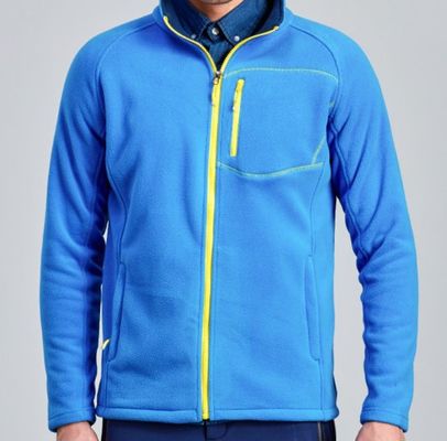 Vêtements pour hommes de polyester de fermeture éclair de veste d'ouatine d'hiver de sports en plein air