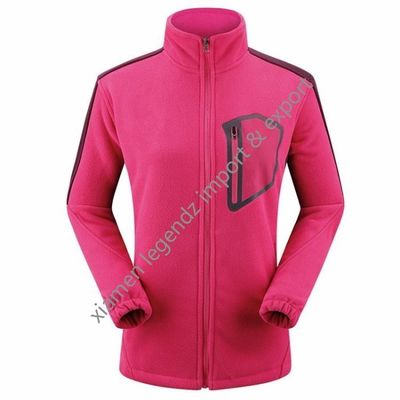 La veste classique d'hiver de sport de Mountainnering pour des femmes ferment la fermeture éclair la veste épaisse d'ouatine de polyester