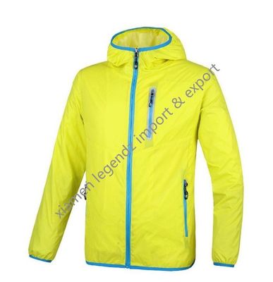 Veste classique d'anorak de Packable de vestes légères protégeant du vent d'OEM