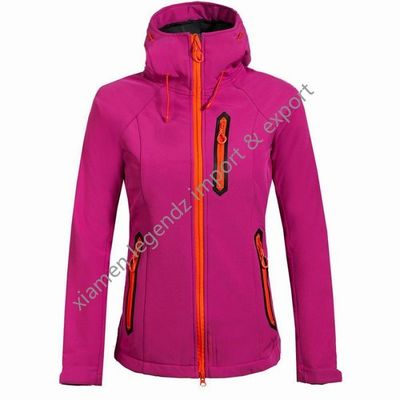 Survêtement respirable extérieur de femmes d'hiver de vestes imperméables fonctionnelles de Softshell