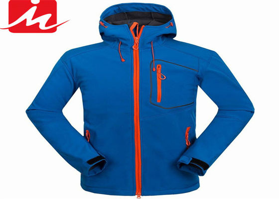Veste de Spandex du polyester des hommes extérieurs d'hiver de vestes imperméables de Softshell de produit hydrofuge
