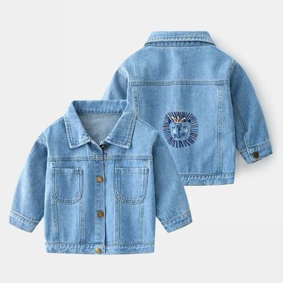 veste en gros de ressort de reclye et de denim des garçons occasionnels d'automne pour des enfants