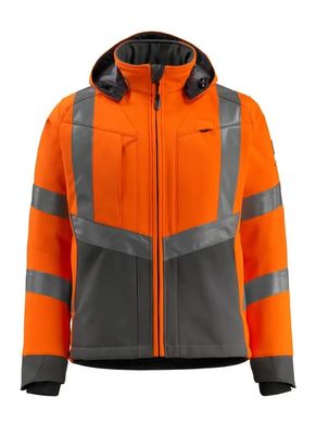 Vestes imperméables de couleurs de couleurs fluorescentes de veste de softshell d'hommes de vestes de softshell réfléchi de vêtements de travail