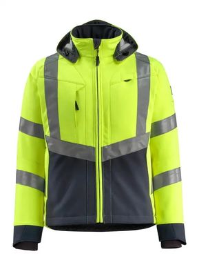 Vestes imperméables de couleurs de couleurs fluorescentes de veste de softshell d'hommes de vestes de softshell réfléchi de vêtements de travail