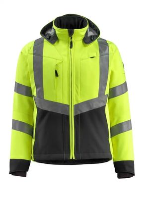 Vestes imperméables de couleurs de couleurs fluorescentes de veste de softshell d'hommes de vestes de softshell réfléchi de vêtements de travail