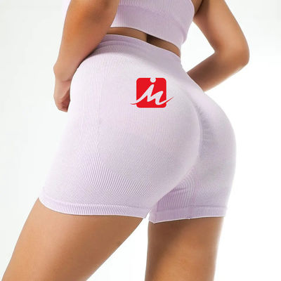Femmes 5 pièces soutien-gorge de sport et leggings sans couture côtelé Fitness ensembles vêtements de sport